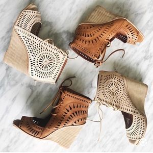Jeffery Campbell Tan Wedge
